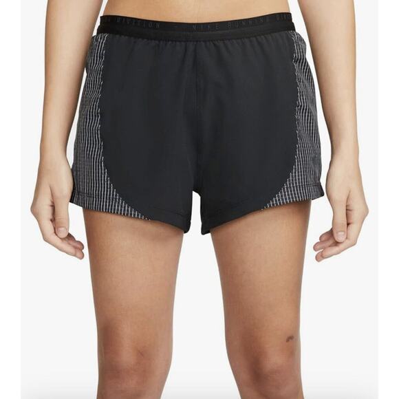 Nike Dri FIT Run Division Tempo Luxe Women's Shorts Black Size Medium DD6815 - Picture 1 of 16